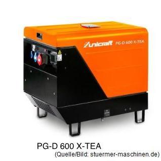 unicraft Stromerzeuger PG-D 600 X-TEA Referenznummer 151