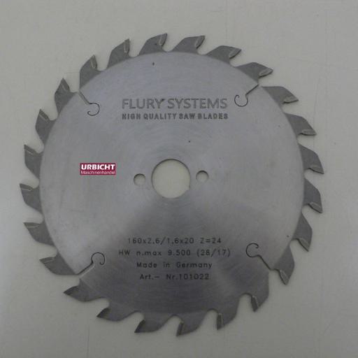 HW-Kreissägeblatt Z24 / Durchmesser 160 mm